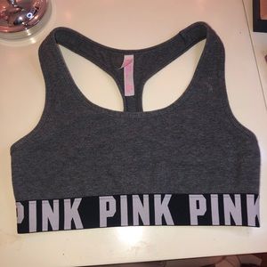 Grey PINK bralette!!